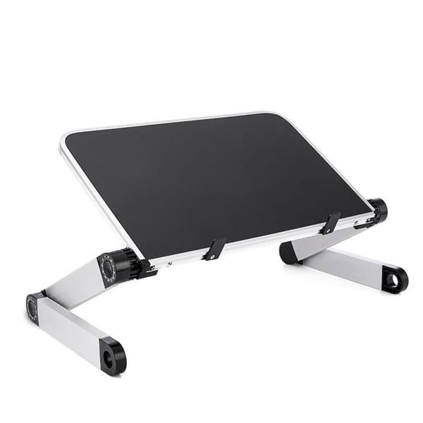 【YD】Foldable Laptop Table, Aluminum Ergonomic Stand (white) silver silver 875