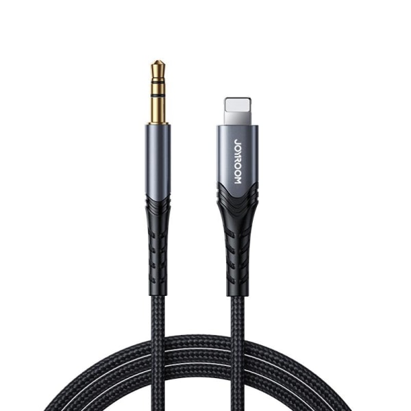 Joyroom Lightning till 3,5 mm AUX-kabel, 2 m - black