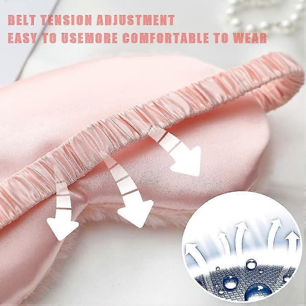 Presentförpackning Plysch Sovmask, Mjuk Fluffig Ögonmask Ögonbindel