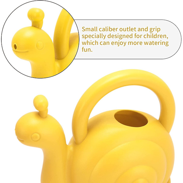 Liten vattenkanna, vattenkanna för barn Yellow Snail