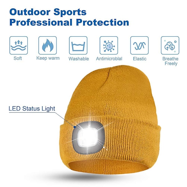 4 LED- cap yellow