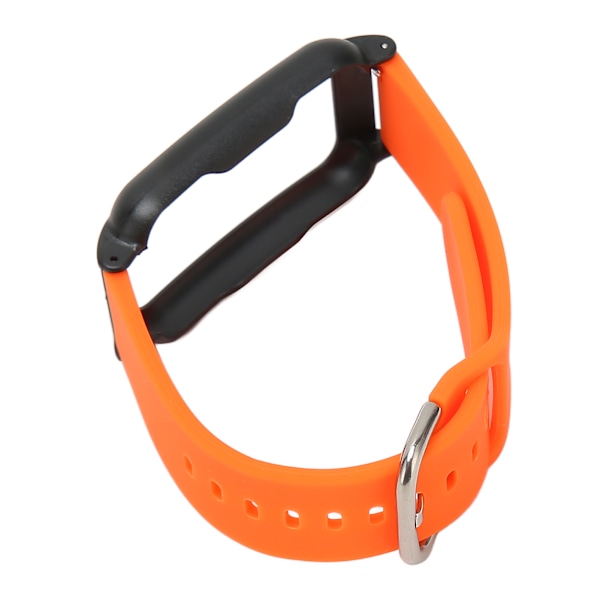 Säädettävä 20 mm:n vedenpitävä pehmeä silikoniranneke kotelolla OPPO Free Orange + Black Shell -kellolle