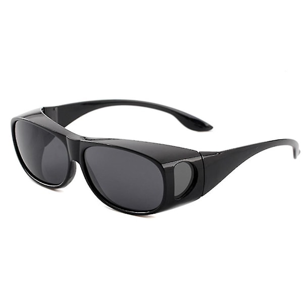 Päivä/yö Pyöräilylasit Häikäisyä estävät aurinkolasit miehille ja naisille - Mustan kehyksen harmaat linssit Black Frame Gray Lenses