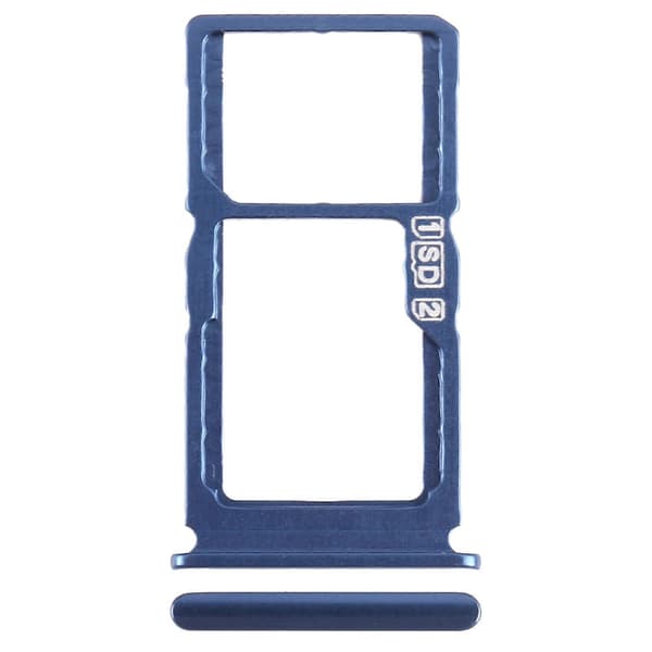 (Ny) För Nokia 8.3 KOMPATIBEL SIM + SIM / Micro SD-kortfack Blue