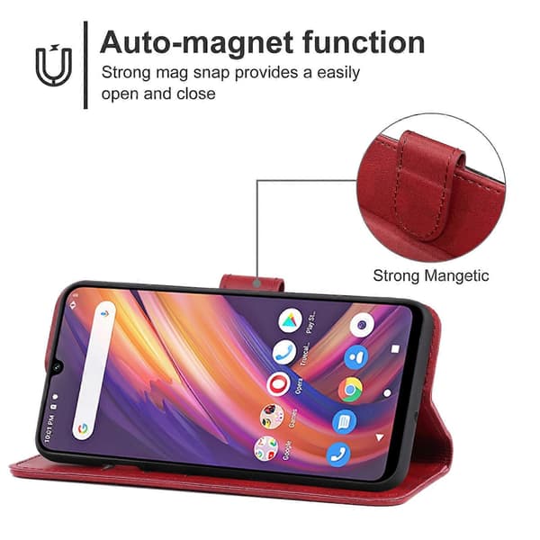 Læder telefoncover til Lenovo A6 Note Red