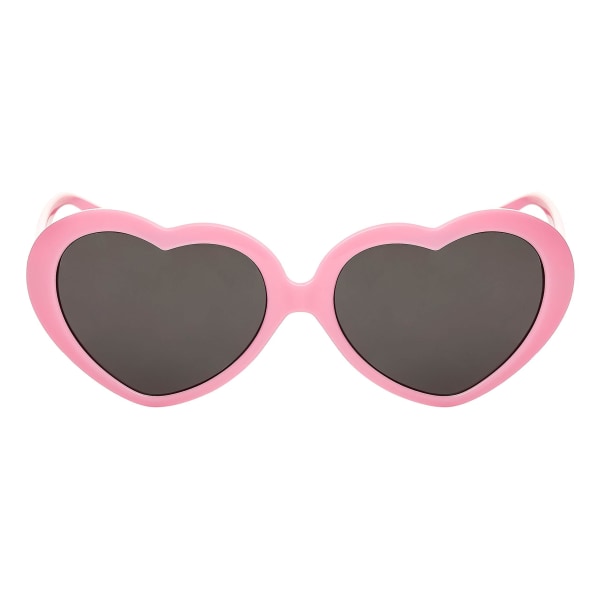 Flickor Hjärtformade Solglasögon Hjärta Solglasögon Kärlek Hjärta Glasögon pink