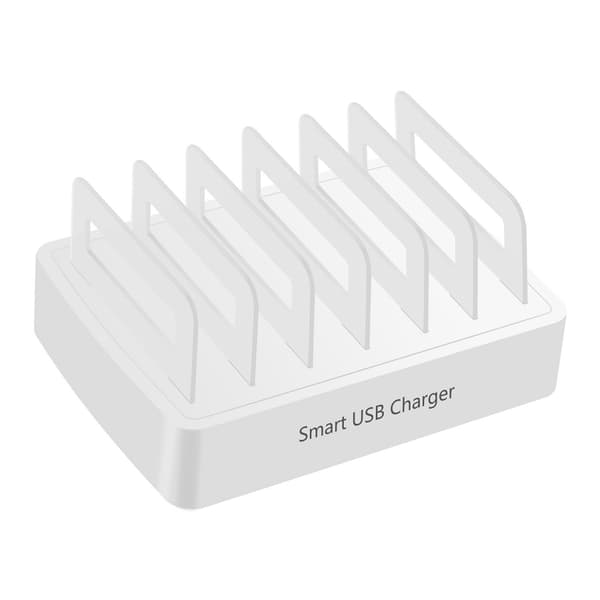 USB+USB-C-latausasema 6 ulostulolla, QC3.0, 40W