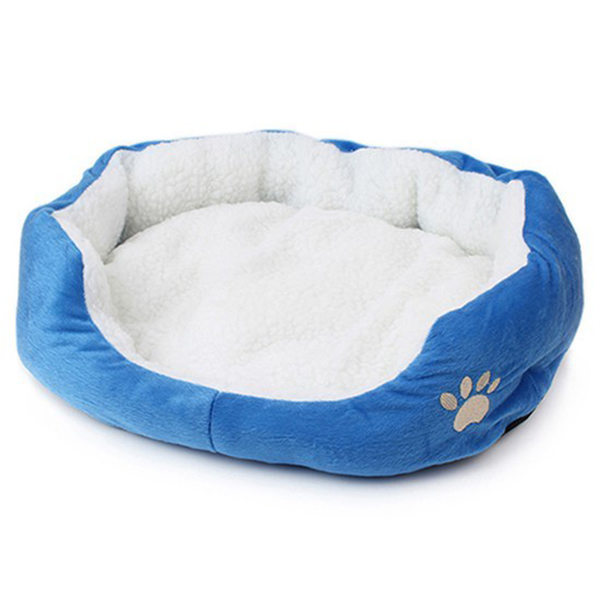 Hundeseng Vaskbare varme runde hundesenge til hvalpe og killinger Gray