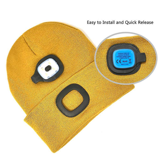 4 LED- cap yellow