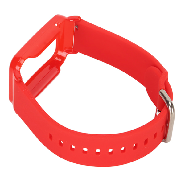 Silikoni Kellon Ranneke ja Suojaava Puskurikuori Vaihtotarvike Mi Band 7 Pro:lle - Punainen Ranneke ja Punainen Kuori