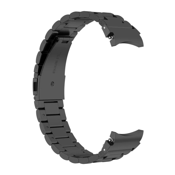 Samsung Galaxy Watch 4 Samsung Watch 4 Classic Reservedele Armbånd i rustfrit stål med tre perler (sort) Svart