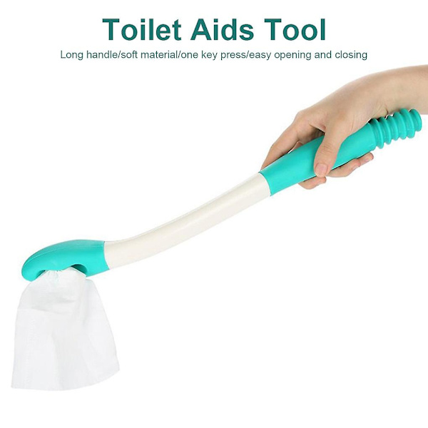 Long Handle Reach Comfort Bottom Wiper Hållare för självtorkning