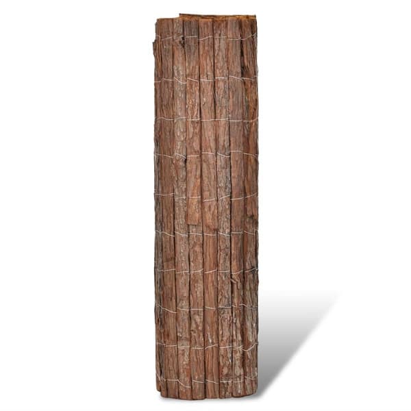 【YD】vidaXL Windbreak bark 400 x 100 cm Brown Brun