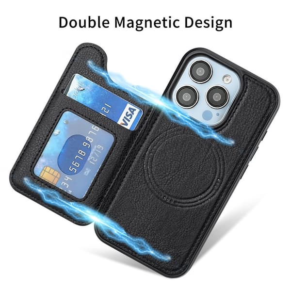 [YD]iPhone iPhone 14/13 Magnetic Phone Case with MagSafe Card Holder