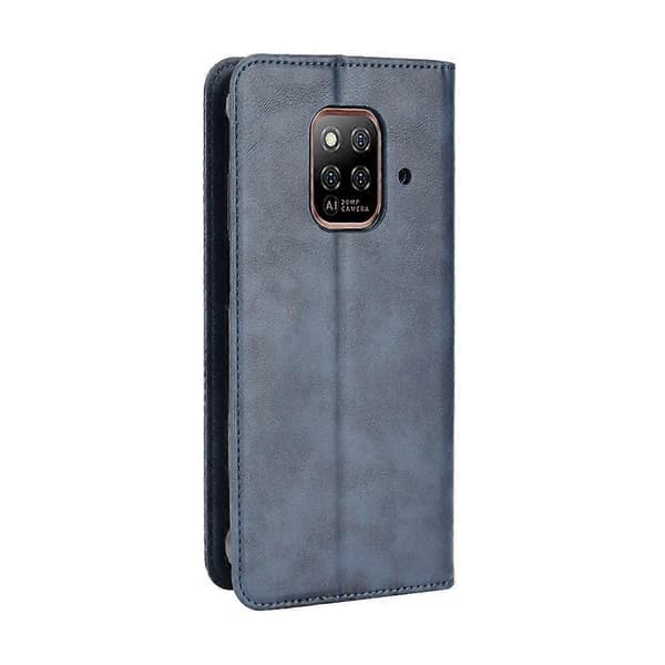 (Ny) Til Ulefone Power Armor 14 / 14 Pro Magnetisk Spænde Retro Tekstur Læder Telefoncover Blue