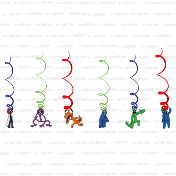 Rainbow Friends festartikler Large row of plugs