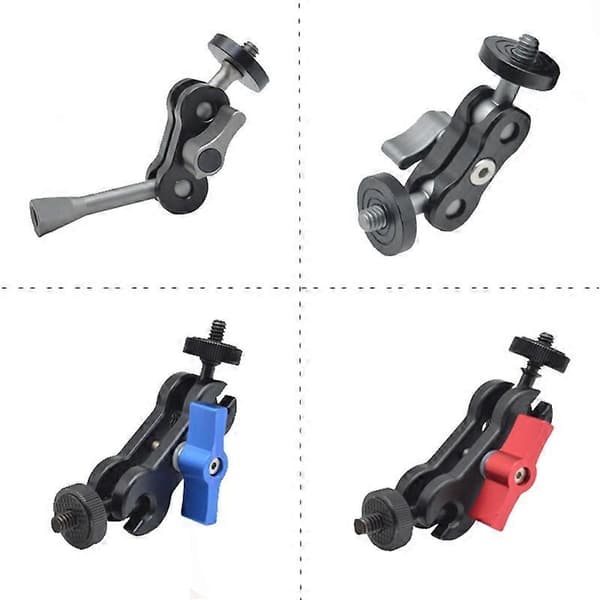(Ny) MA-100B Blå YJ Magic Arm Fäste 1/4 tums kulhuvud Magic Arm Not Specified