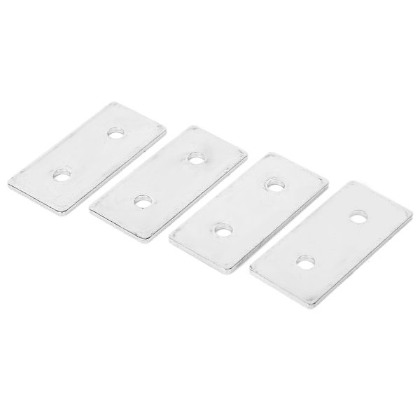 20-pakks Flat Mending Plates i Karbonstål - Reparasjonskoblinger for Aluminiumprofiler 2860