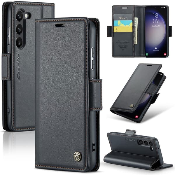 【YD】CASEME Galaxy S24 Plus Etui RFID Læder Sort 87