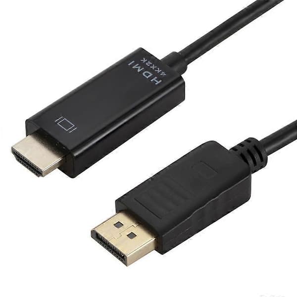 4K x 2K DP til HDMI-konverterkabel, kabellængde: 1,8 m Black