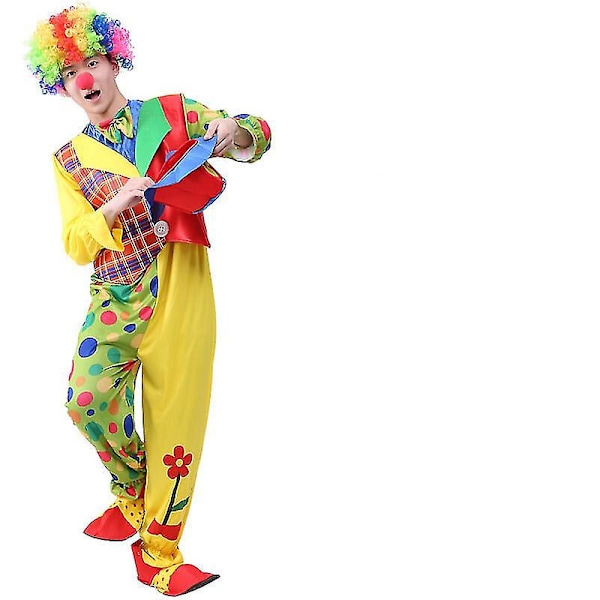 Voksen klovnekostumer til Halloween, jul, fødselsdage og fester - mænd og kvinder - performance kostumer Tulip clown