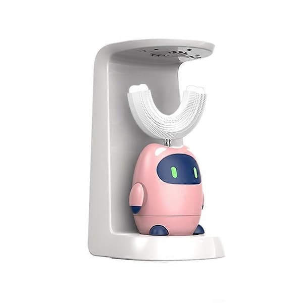 (Ny) Lanbeibei U-formad automatisk eltandborste för barn 6-12 år Hemversion (Rosa) Not Specified