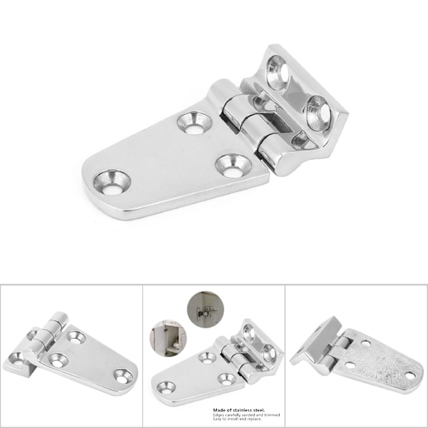 Forstærket 316 Rustfrit Stålhængsel Hardware til Hjemmekabinet Installation - Dimensioner: 70 x 37 mm