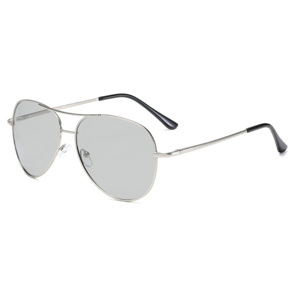 Mænds solbriller - dag og nat fotokromiske polariserede solbriller - sølv fotokromiske linser Silver Photochromic Lenses