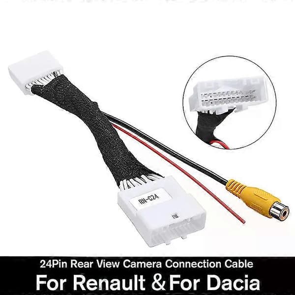 Til Renault 24-bens bil bakkamera adapterkabler til Renault til Dacia til Clio 4 til Dokker til Traffic til Logan adapter