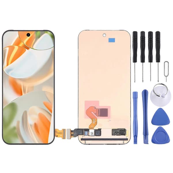 (Ny) KOMPATIBEL OLED LCD-skjerm med Digitizer Full Montering Not Specified For Google Pixel 9 Pro GR83Y GEC77