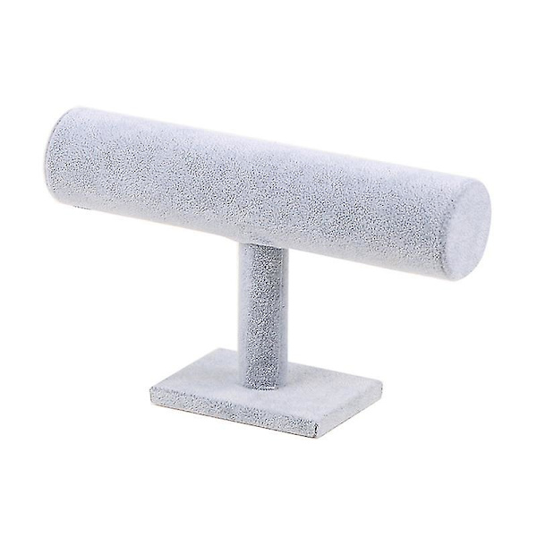 Smycken Display Stand Halsband Organizer Hållare T-bar Rack Gray