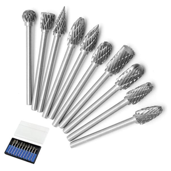 10 st spiralborr 3mm skaft