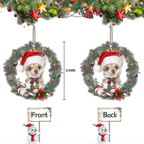 Cavalier King Charles Spaniel-presenter - King Charles Cavalier-prydnad för julgran, Cavalier King Charles jul
