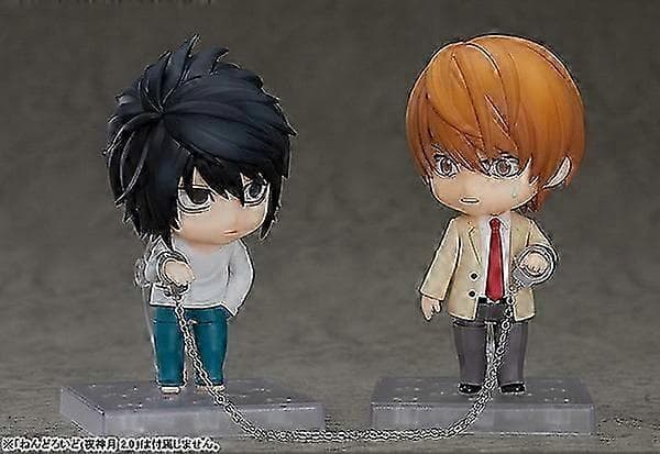 【YD】Death Note Animefigurer 10 cm L & Light PVC-samleobjekter til fans without retail box1