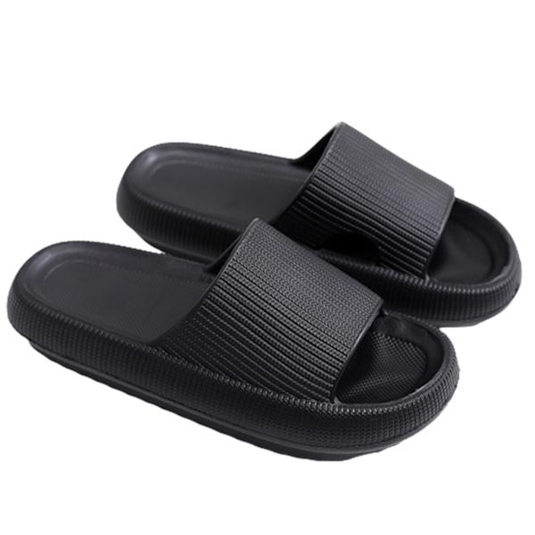 Kevyet Tossut Comfort Casual Tossut Open Toe Platform Rantasandaalit Black 36-37
