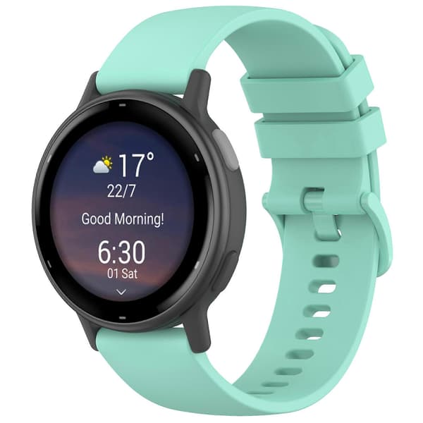 For Garmin vivoactive 5 Silicone Strap 20mm Quick Release Replacement Band Teal
