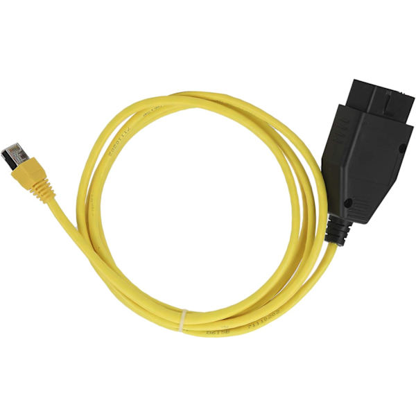 【YD】Ethernet to OBD Cable, OBD2 Cable Ethernet to OBD Cable ENET Interface Data Coding Diagnostic Tool Suitable Compatible with F/1/3/5/7 Series