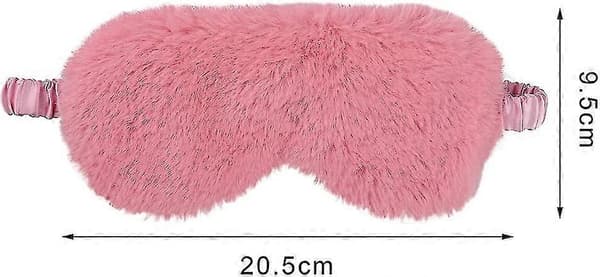 Presentförpackning Plysch Sovmask, Mjuk Fluffig Ögonmask Ögonbindel