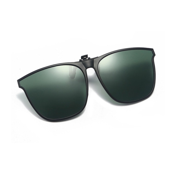 Polariserede Clip On Flip Up-solbriller over recept og Readi green One-size