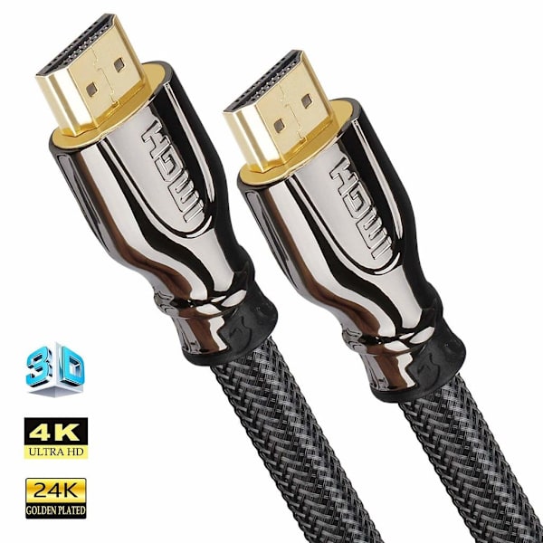 HDMI-kaapeli - Ultra HD 4K/3D/HDMI 2.0 - Suuri nopeus - 2 m