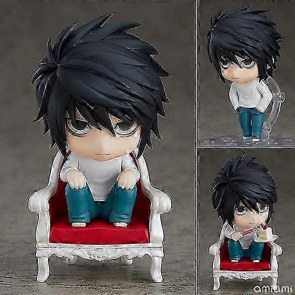【YD】Death Note Animefigurer 10cm L & Light PVC Samlarobjekt för Fans with retail box
