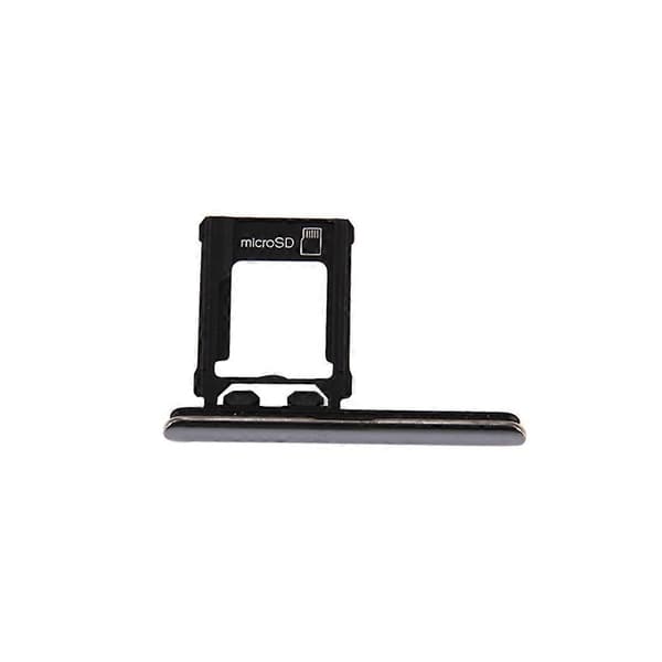 (Ny) Micro SD-kortfack + dammplugg för kortplats för Sony Xperia XZ Premium Silver