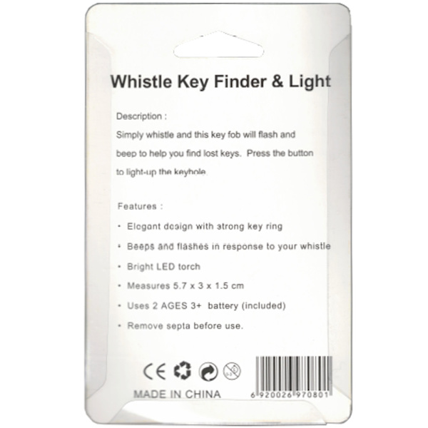 2-Pack Nøkkelfinner SVART Nøkkelfinner Nøkkelfinner Whistle black