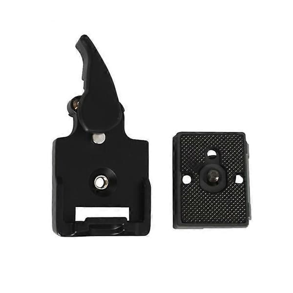 (Ny) BEXIN Stativhuvud Snabbkopplingsplatthållare för Manfrotto 200PL-14 Black