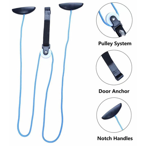 Blue Physiotherapy pulley - Training pulley for shoulders - Pe