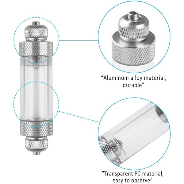 Co2-bobletæller, akvarieluftpumpetilbehør Co2-regulator
