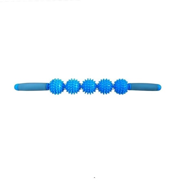 Massageroller med 5 spikbollar - triggerpunkthieronta blue