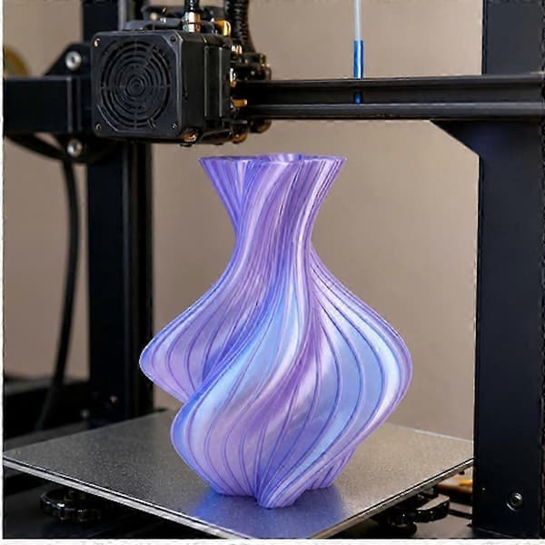 Dobbeltfarget silke PLA-filament for 3D-printere, himmelblå og rosa DU