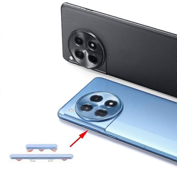 (Ny) Til OnePlus 12R tænd/sluk-knap og lydstyrkeknap Blue