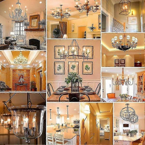 10 stk. dimbar C22 LED-glødepære E14 0,5W ravfarget dekorativ nattlys stearinlys Ampulle Candelabra E14 220V E14